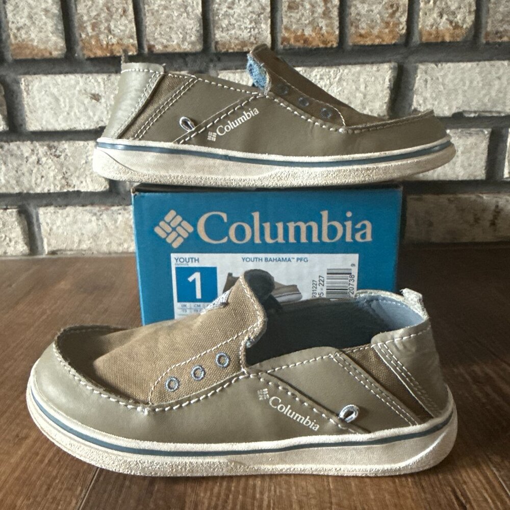 Columbia Bahama PFG Shoe Big Kids' Size 1 EUC Pebble